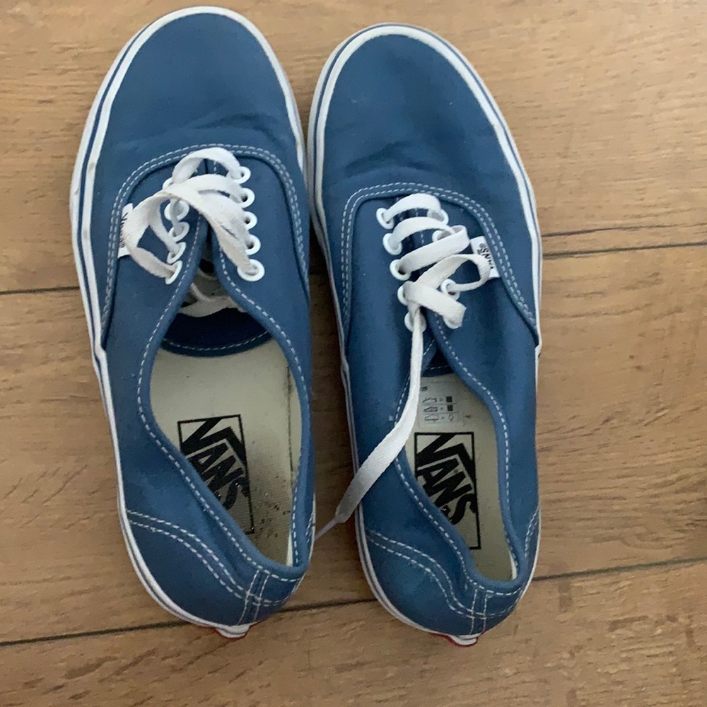 blue authentic Vans
